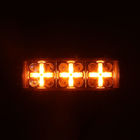 แถบไฟ LED หลายสี 30V 330W 2 แถวสีเหลืองอำพันสามด้าน