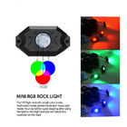 LED บลูทู ธ RGB 4pods รถ Underglow Lights Rock Flashing
