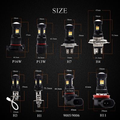 ไฟตัดหมอก LED รถยนต์ 16SMD