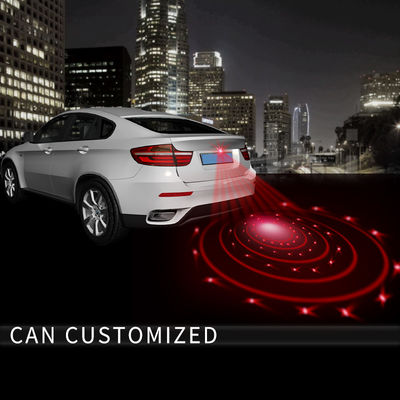 12 โวลต์ 24 โวลต์หางรถด้านหลังระยะทางเลเซอร์หมอกประตูเลเซอร์ Proyector Anticolision Para Coches ไฟ LED โลโก้ฉาย