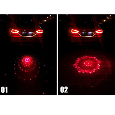 12 โวลต์ 24 โวลต์หางรถด้านหลังระยะทางเลเซอร์หมอกประตูเลเซอร์ Proyector Anticolision Para Coches ไฟ LED โลโก้ฉาย